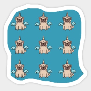 Cute and funny dog pattern Sticker